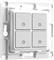 Home Shelly Accessories "Wall Switch 4" Wandtaster 4-fach Schwarz