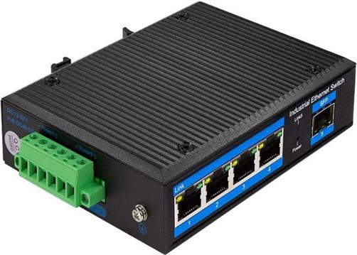 Gigabit Ethernet Switch, 4-Port 1000 Mbps + 1 port SFP