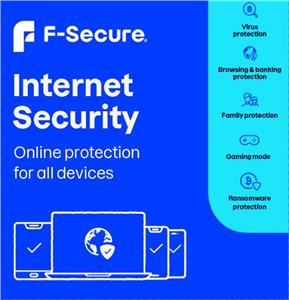 F-SECURE Internet Security - 3 Devices, 1 Year - ESD-Download ESD