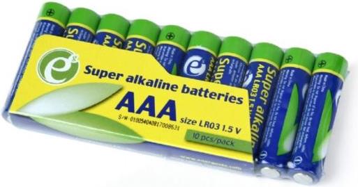 Gembird Super alkaline AAA batteries, 10-pack