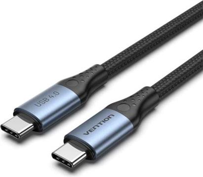 Vention Cotton Braided USB 4.0 C Male to C Male 5A Cable 1m