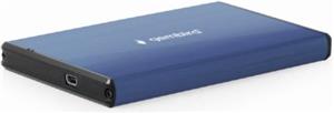 Gembird USB 3.0 2.5'' enclosure, brushed aluminum, deep-blue