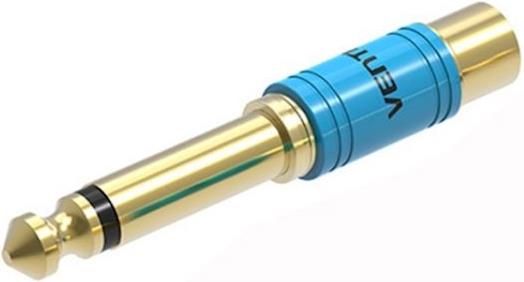 Vention 6.5mm Male to 3.5mm Female Audio Adapter Blue