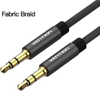 Vention Fabric Braided 3.5mm Male to Male Audio Cable 1,5m, Black