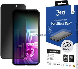3mk HardGlass Max Privacy Black do Apple iPhone 15 Plus