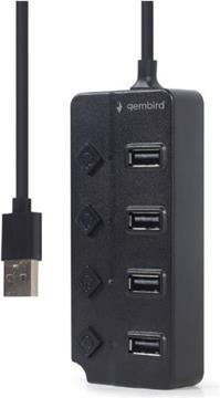 GEMBIRD Hub z przełącznikami USB 2.0 - 4 x USB 2.0