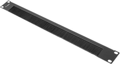 Lanberg Panel szczotkowy do szafy 19" crna