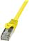 S/FTP prespojni kabel Cat.6a LSZH Cu AWG26, žuti, 5,0 m