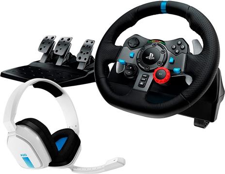Logitech G29 Wheel + Astro A10 PS4 Headset White