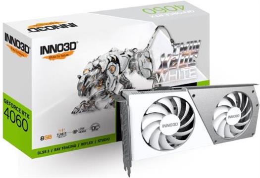 Grafička kartica Inno3D GeForce RTX 4060 Twin X2 OC White 8GB
