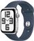 Apple Watch SE GPS 44mm aluminium srebrna | Sztormowy Błękit pasek sportowy M/L