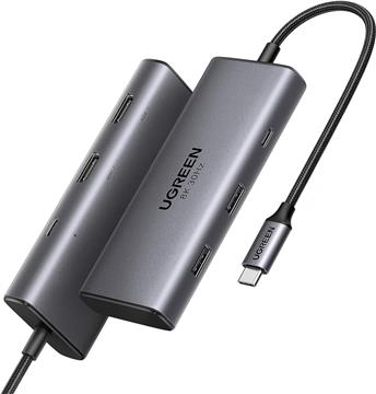 UGREEN 6in1 USB C Hub Dual HDMI 4K@60Hz, 100W PD