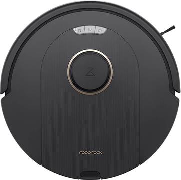 Roborock Q5 Pro+ robot vacuum cleaner with self-emptying station, black