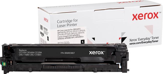 TON Xerox Everyday Toner 006R03807 Schwarz alternativ zu HP Toner 131X / 125A / 128A CF210X / CB540A / CE320A