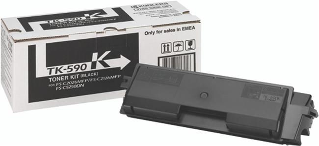 TON Kyocera Toner TK-590K Schwarz bis zu 7.000 Seiten gem. ISO/IEC 1979