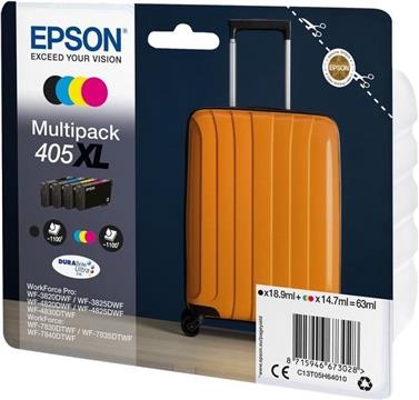 TIN Epson Tinte 405XL C13T05H64010 4er Multipack (BKMCY) bis zu 1.100 Seiten