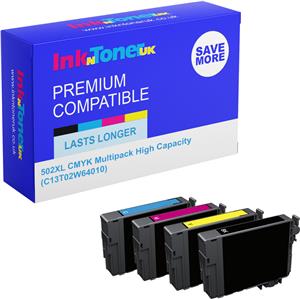 TIN Epson Tinte 502 C13T02W64010 4er Multipack (BKMCY) bis zu 470 Seiten