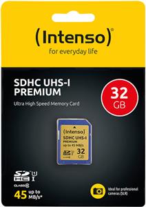 Intenso Premium - flash memory card - 32 GB - SDHC UHS-I