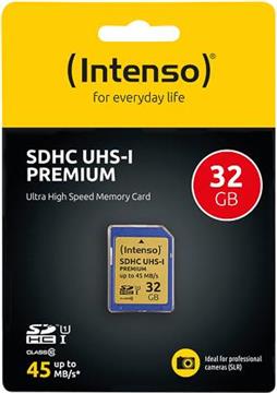 Intenso Premium - flash memory card - 32 GB - SDHC UHS-I