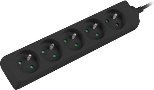 Lanberg 5 sockets PL 3.0m black