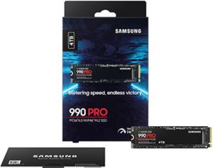 SSD 4TB M.2 80mm PCI-e 4.0 x4 NVMe, V-NAND, Samsung 990 PRO MZ-V9P4T0BW
