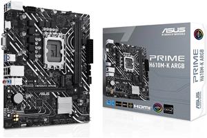 ASUS PRIME H610M-K ARGB - motherboard - micro ATX - LGA1700 Socket - H610