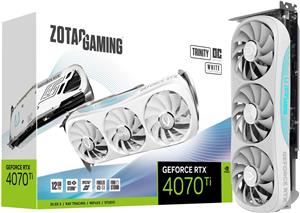 ZOTAC GAMING GeForce RTX 4070 Ti Trinity OC - White Edition - graphics card - GeForce RTX 4070 Ti - 12 GB - white