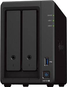 Synology DS723+ NAS System 2-Bay 24 TB inkl. 2x 12 TB Synology HDD HAT3300-12T