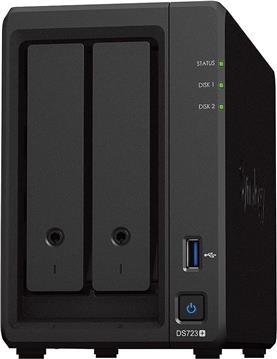 Synology DS723+ NAS System 2-Bay 24 TB inkl. 2x 12 TB Synology HDD HAT3300-12T