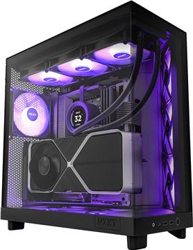 NZXT H6 Flow RGB - Mid-Tower Airflow Case | Black | Glass window