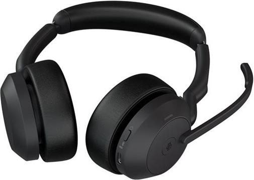 Jabra Evolve2 55 MS Stereo USB Headset black USB-A Ladestation