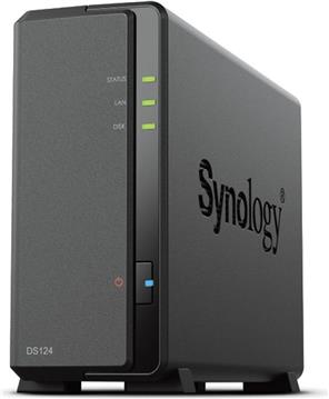 Synology DS124 NAS System 1-Bay 4 TB inkl. 4 TB Synology HDD HAT3300-4T