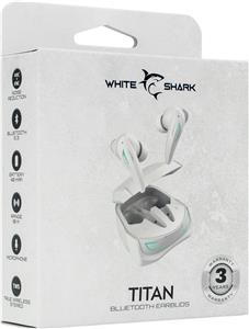 WHITE SHARK bluetooth earbuds slušalice s mikrofonom GEB-TWS96 TITAN bijele ANC