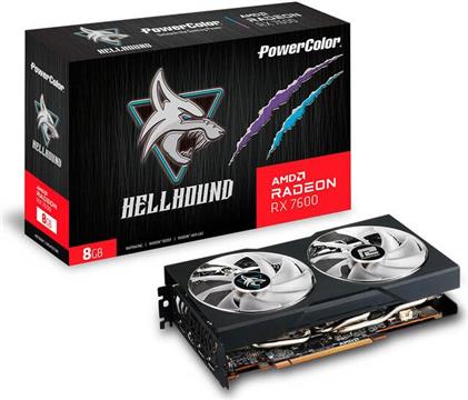 Grafička kartica PowerColor Radeon RX 7600 8GB Hellhound OC GDDR6 2Fan
