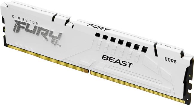 32GB (1x32GB) KINGSTON FURY Beast White XMP DDR5-6000 CL40 RAM memory, KF560C40BW-32