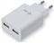 i-tec USB Power 2 port mains charger 2.4A white 110-240V CHARGER2A4W