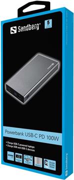 SANDBERG Powerbank 20000 mAh USB-C PD 100W