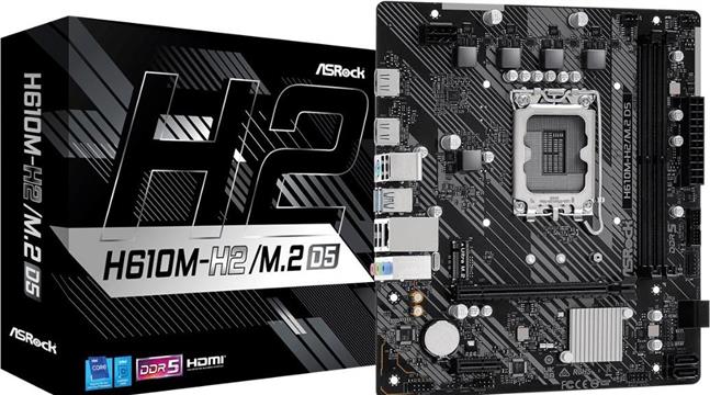 ASRock H610M-H2M.2 D5 1700 mATX DDR5 retail