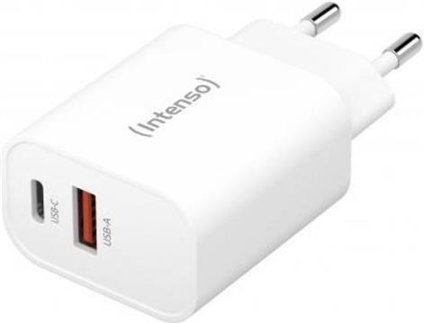 Intenso 30W power supply with USB-C and USB-A W30AC