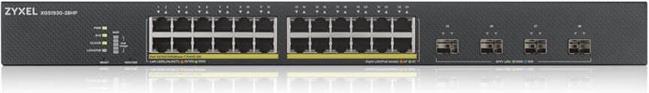 XGS1930-28HP, 24x 1G RJ-45 PoE, 4x 10G SFP+, 128 Gbps, 95.2 Mpps, 441x330x44 mm