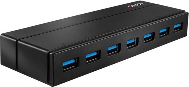 Lindy USB 3.1 Hub 7 Port with Charging Function - hub - 7 ports