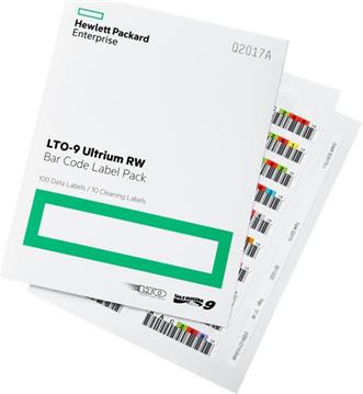 HPE LTO9 Ultrium Barcode Label (100+10) Q2017A