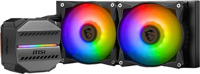 MSI MAG CORELIQUID M240 Liquid Cooler, 2x 120mm ARGB PWM Fans, ARGB Block, Intel LGA 115x/1200/1700/1366/2011/2011-3/2066, AMD AM5/AM4, 3Y Warranty