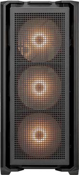 COUGAR | MX600 Black | PC Case | Mid Tower / Mesh Front Panel / 3 x 140mm + 1 x 120mm Fans / Transparent Left Panel