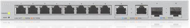 Zyxel XGS1210-12 V2 12-Port Managed MultiGig Switch 8-Ports