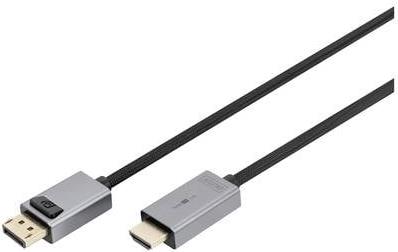 DIGITUS DisplayPort Adapterkabel, DP - HDMI Typ A 3m