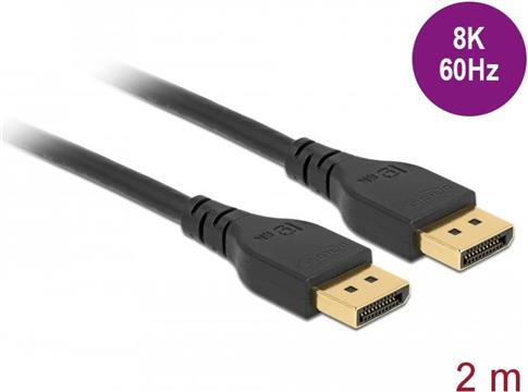 DELOCK DisplayPort Kabel 8K 60 Hz 2 m DP 8K