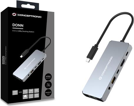 CONCEPTRONIC Dock USB-C->HDMI,2.5GbE,USBC/3.0,100WPD0.18m gr