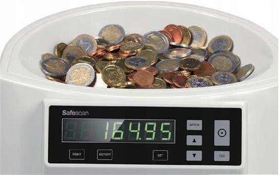 Safescan 1250 EUR Brojač kovanica i razvrstivač EUR 220 st/m