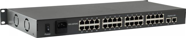 LevelOne Switch 34x FE FGP-3400W760 2xGE 19" 760W 32xPoE 
